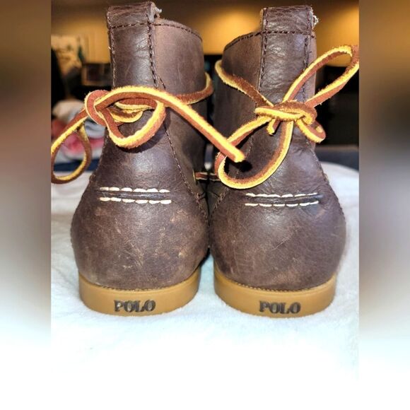 Polo Ralph Lauren Leather Barrott Boots, Men\'s sz 10.5, Brown . main image 5
